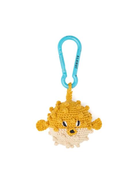 Alanui Puffer Fish Crochet Keyring