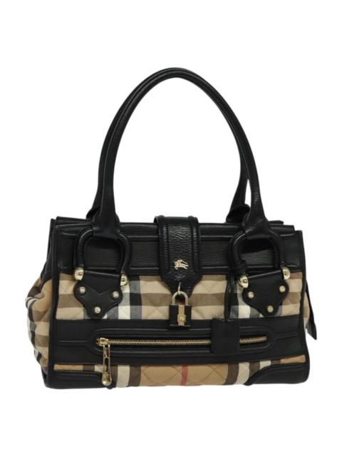 Burberry Burberry Nova Check Hand Bag Canvas Beige