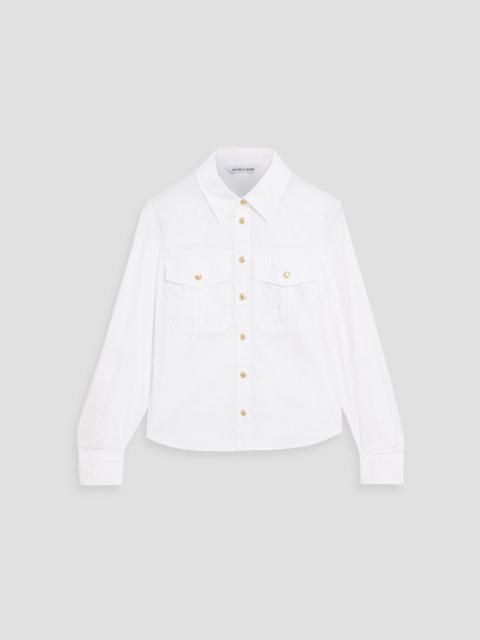 VERONICA BEARD Catriona cotton-blend poplin shirt
