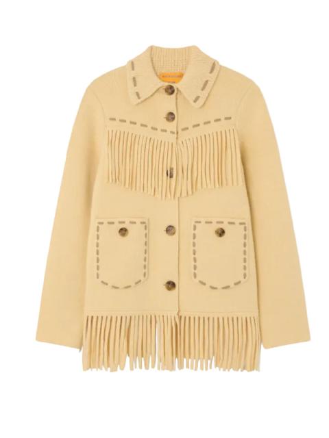 GUEST IN RESIDENCE Western Fringe Jacket in Butter