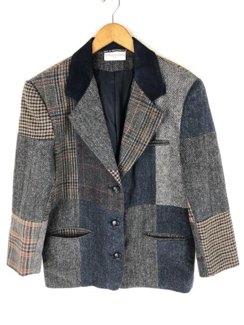 Other Designers Designer - 🔥RARE PETITE SOPHISTICATE PATCHWORK WOOL BLAZER JACKET