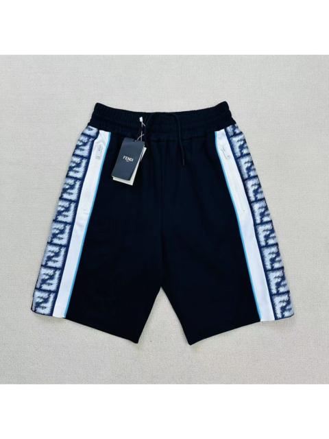 FENDI FENDI Black Logo Shorts