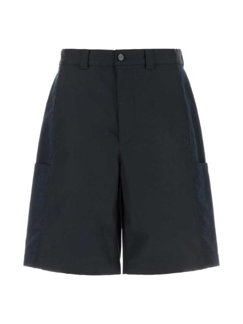 GUCCI Midnight Blue Cotton Bermuda Shorts