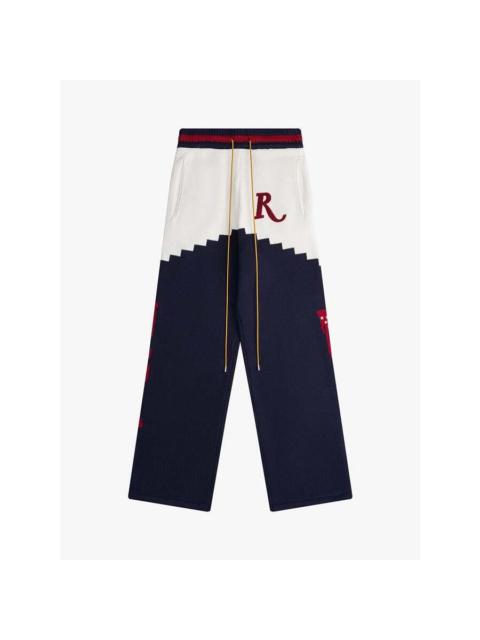 Rhude Rhude Men'S Navy Cashmere Wool Knit Trousers