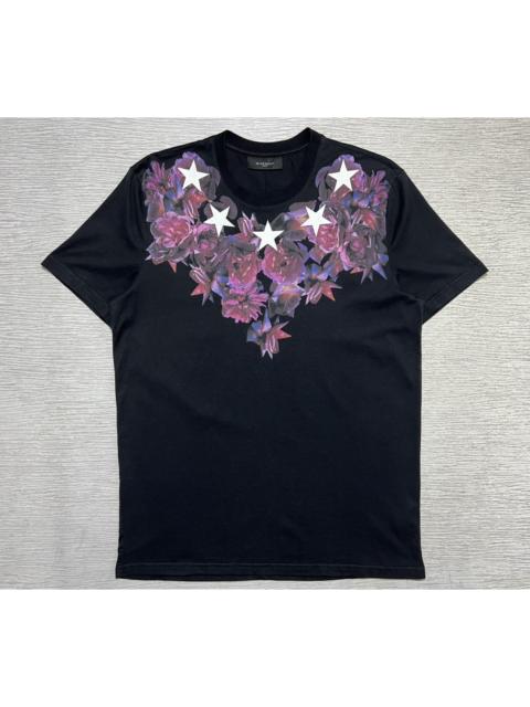 Givenchy Givenchy - Riccardo Tisci - Floral Print Star Neckline Tee