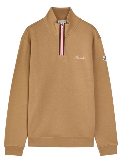 Moncler Moncler Logo-embroidered Cotton-blend Sweatshirt