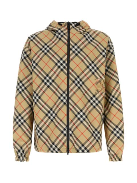Embroidered polyester reversible jacket