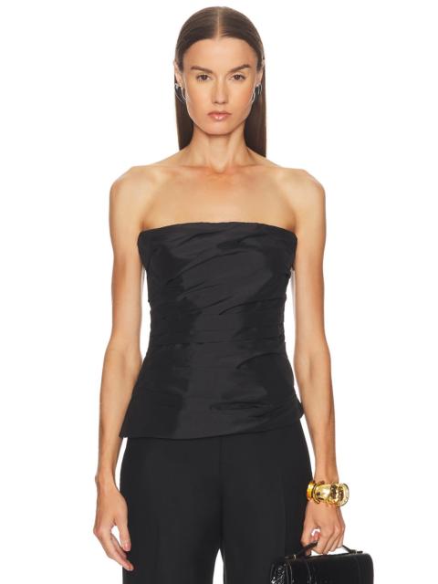 SIMKHAI Emerson Ruched Bustier Top