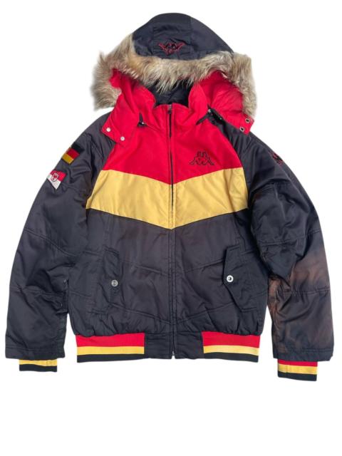 Other Designers Vintage Kappa Germany Flag Patch Puffer Jacket - Rare Colors