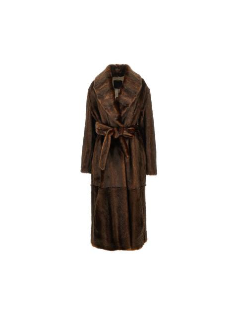 Other Designers Bb Couture 'Beth' Faux Fur Coat Brown