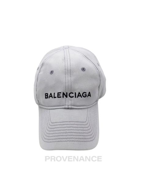 BALENCIAGA Balenciaga Embroidered Logo Cap - Grey