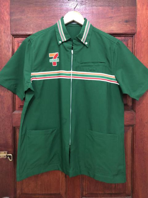 Other Designers Uniform Wares × Vintage - Vintage 90’s 7 Eleven Uniform Worker Embroidery Logo Shirt
