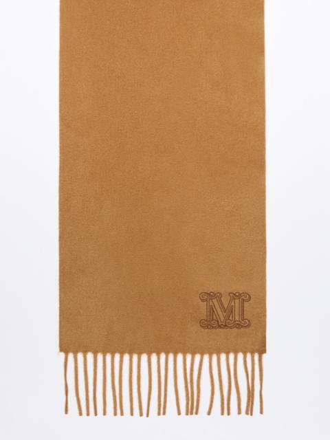 Max Mara WSDALIA Monogram-embroidered cashmere stole