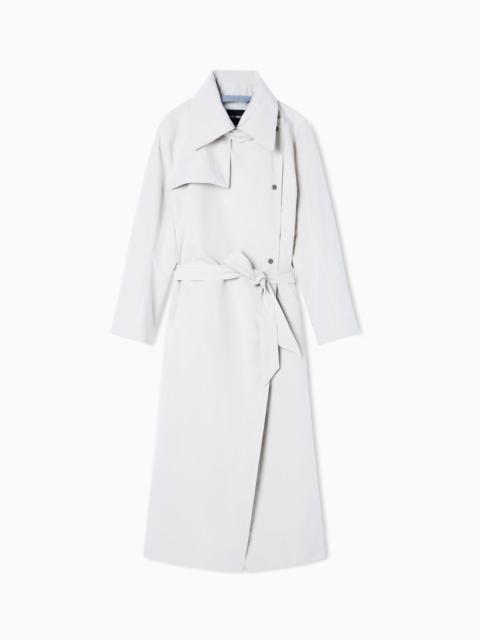 GIORGIO ARMANI TRENCH COAT IN TECHNICAL FABRIC