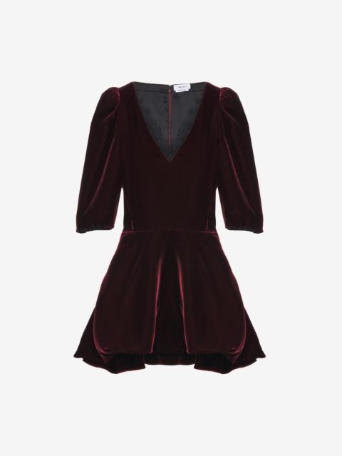 Alexander McQueen Velvet Mini Dress