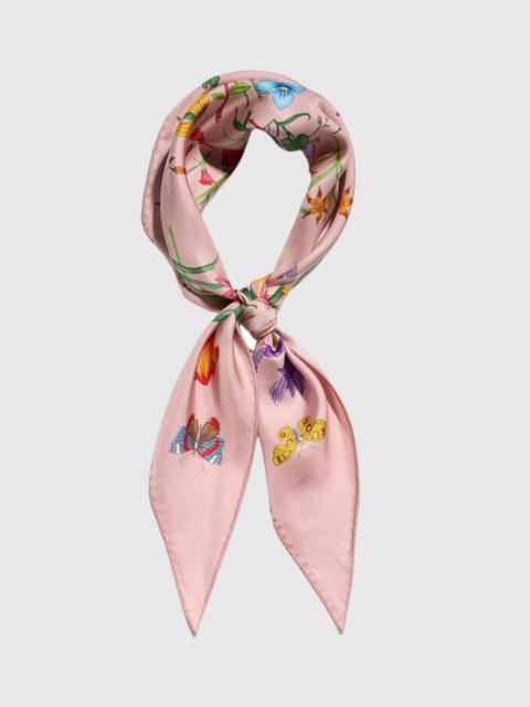 GUCCI Gucci Women Gucci All-Over Floral Print Diamond-Shaped Pure Silk Scarf