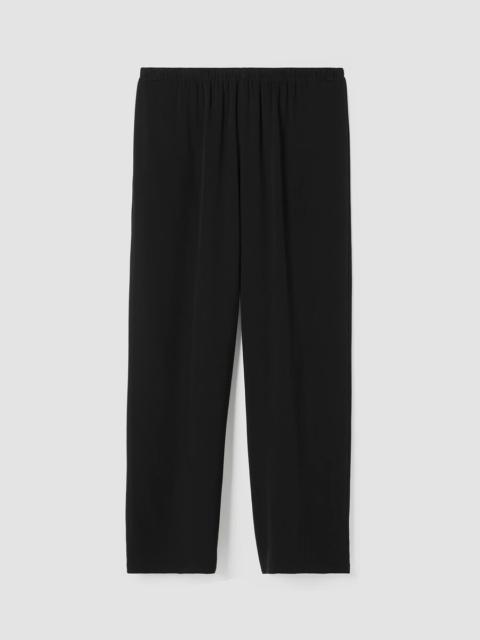 EILEEN FISHER Silk Georgette Crepe Straight Pant