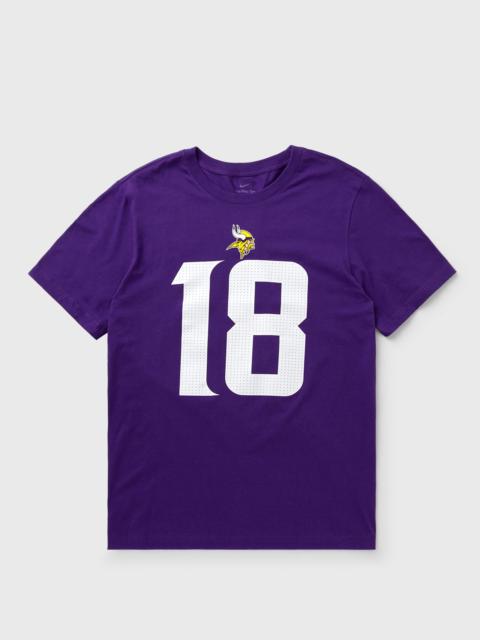 Nike NFL Minnesota Vikings Name and Number T-Shirt Justin Jefferson 18
