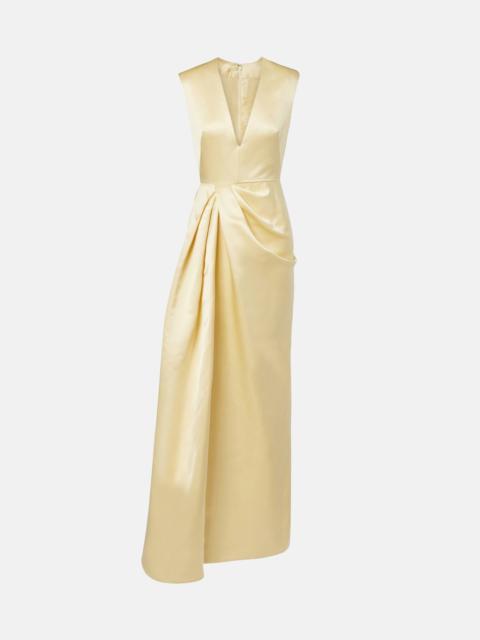 Givenchy Draped silk satin gown