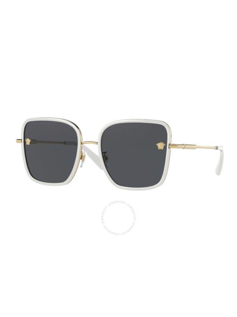 Versace Dark Grey Square Ladies Sunglasses VE2247D 147187 57