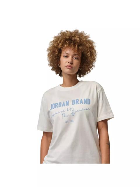 Jordan Women's Brooklyn Short-Sleeve Graphic Tee -Off-White