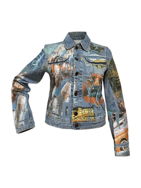 Other Designers D&G Spring Summer 2002 Painted Denim Jacket