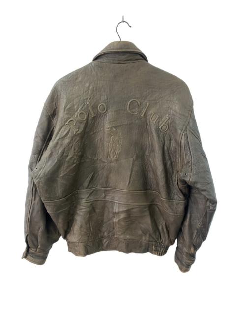 Other Designers Vintage POLO CLUB A-2 Aviator Leather Jacket