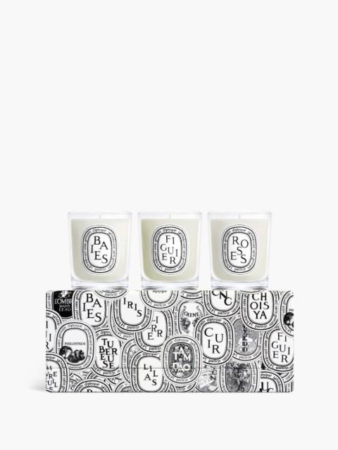Diptyque Set of 3 small candles - Pre-composed