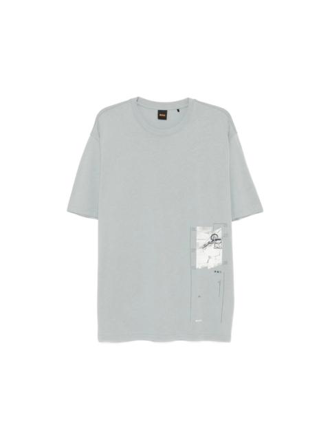 BOSS Boss Grey T-Shirts & Vests - T-Shirts Men