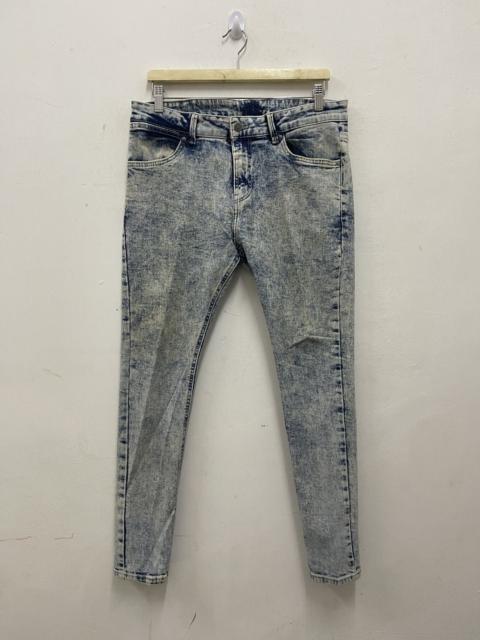 Other Designers Rare BERSHKA Denim Super Skinny Acid Wash Distressed Jeans
