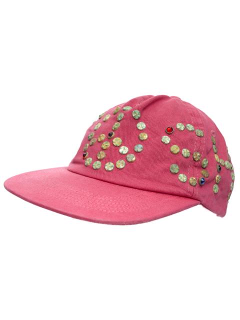SATOSHI NAKAMOTO RED CAP WITH RIVETS