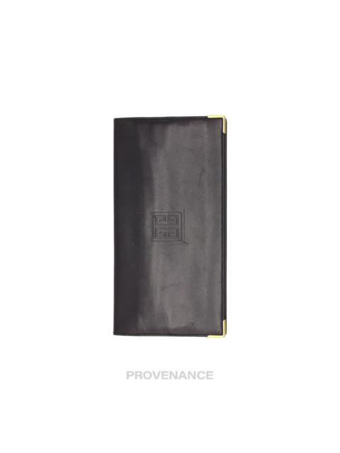 Givenchy Long Wallet - Black Leather