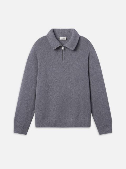 FRAME Zip Up Wool Sweater