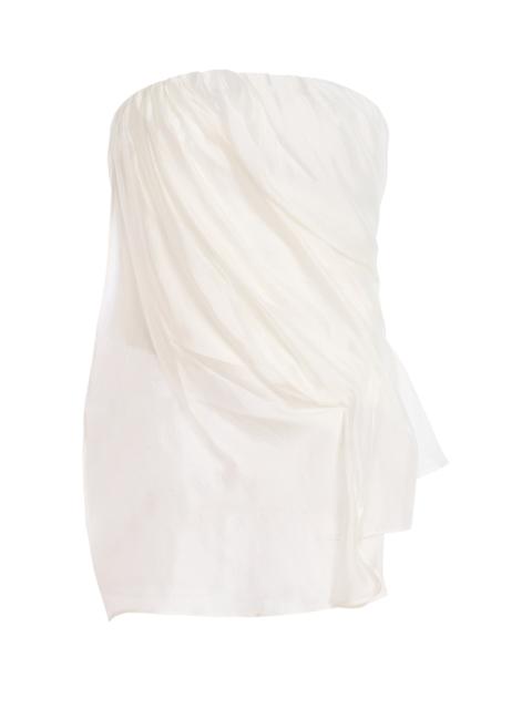 The Garment Exclusive Gillian Wool-Blend Bustier Top ivory
