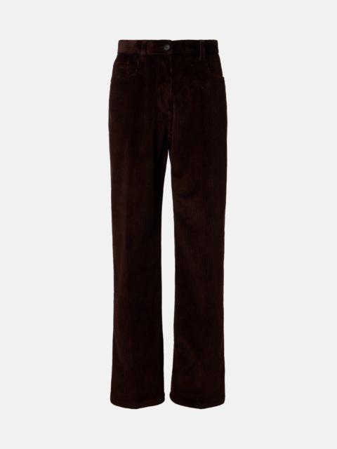 Miu Miu Cotton corduroy wide-leg pants