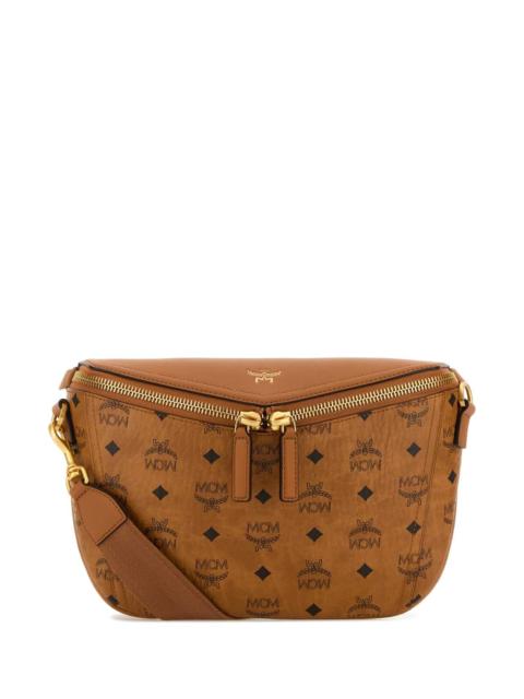 MCM Mcm Women Printed Canvas Diamond Belt Bag