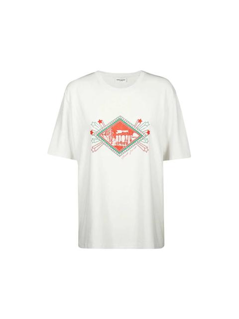 Saint Laurent Cotton Logo T Shirt