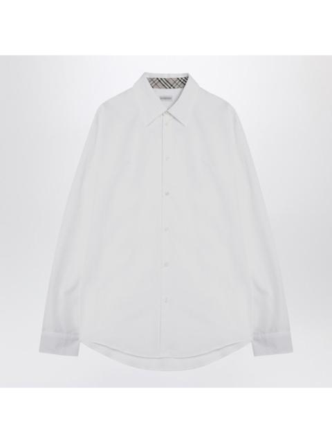 Burberry White Cotton Shirt Men