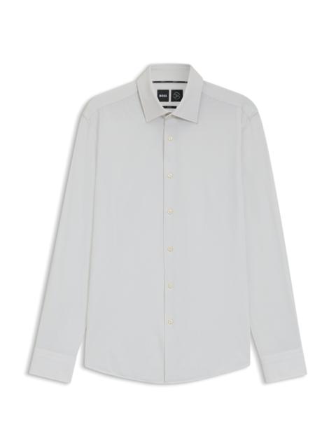 BOSS PRINTED SLIM-FIT SHIRT IN PERFORMANCE-STRETCH FABRIC