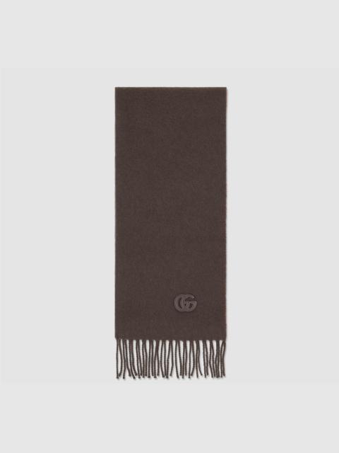 GUCCI Cashmere scarf with patch