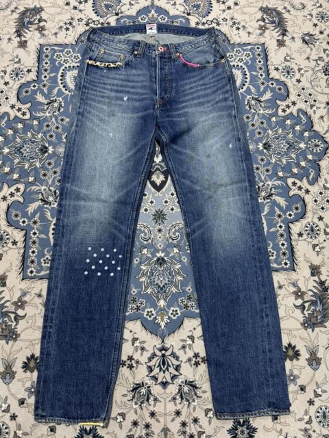 Other Designers Japanese Brand Goodhood x R.Newbold Selvadge Painted Jeans