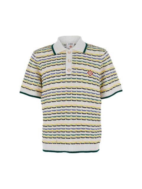 CASABLANCA Polo shirt with logo embroidery