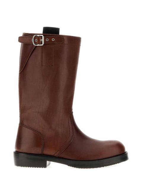 Dries Van Noten Dries Van Noten Women Chocolate Leather Boots