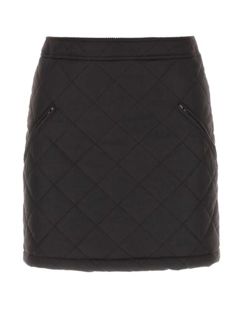 Burberry Burberry Women Dark Brow Cotton Mini Skirt