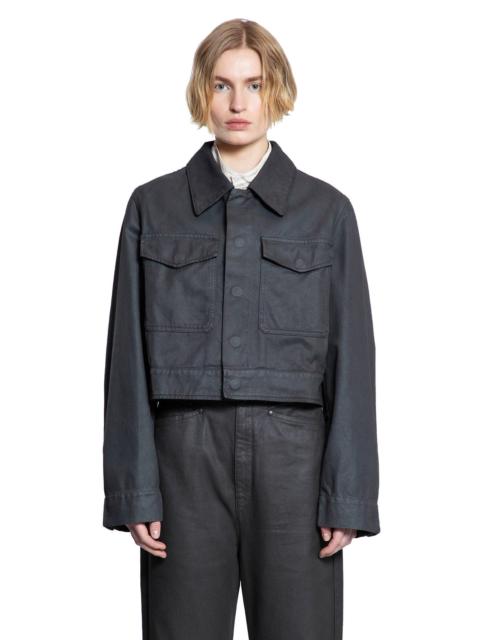 Lemaire Trucker-Jacket-Shiny-Coated-Denim