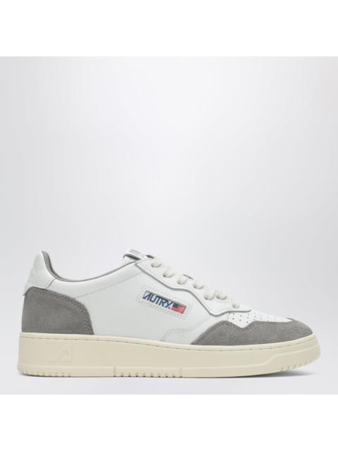 AUTRY Autry Medalist Low Sneakers In White Leather And Grey Suede Men