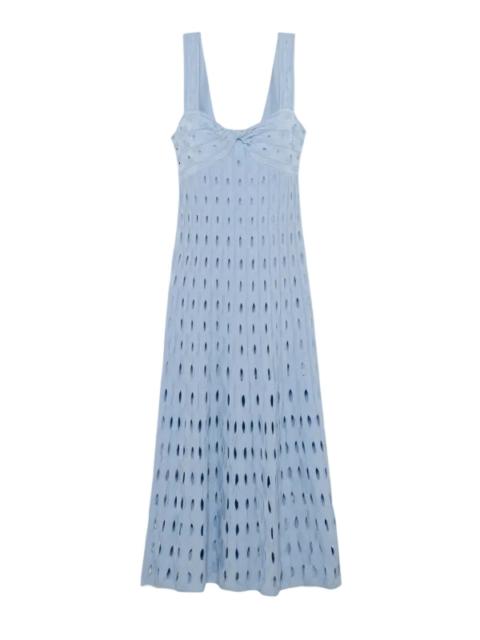 SIMKHAI Christina Knit Midi Dress in Tidepool