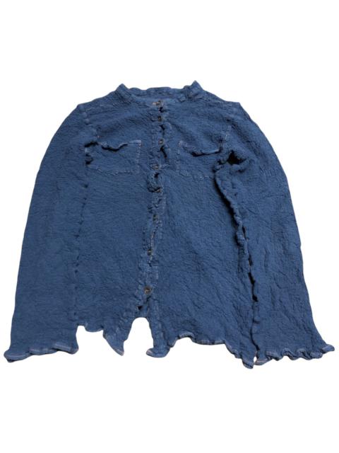 Other Designers Issey Miyake - Me By Issey Miyake Textured Stretched Button Shirt