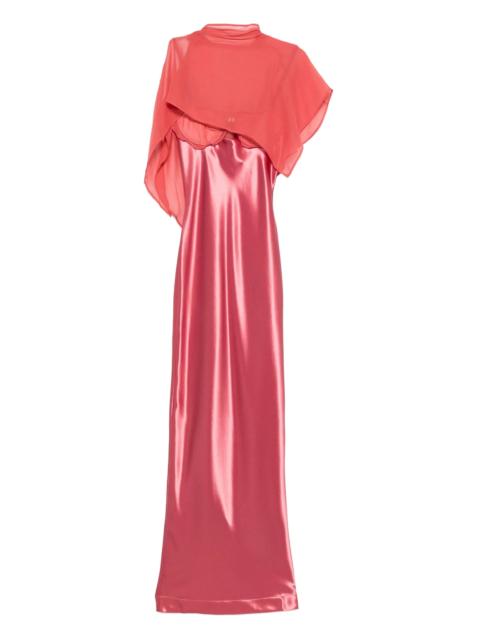 Paris Georgia Suki satin cape dress