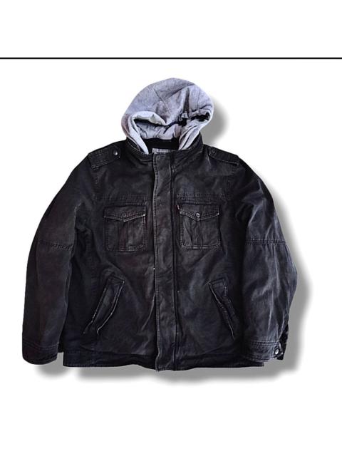 Levi's Vintage Levis Hoodie Jacket sherpa Duck Canvas pattern M65